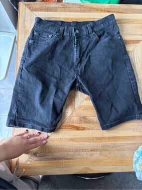 Levi's Black Denim Men’s Shorts - Classic Five-Pocket Cut
